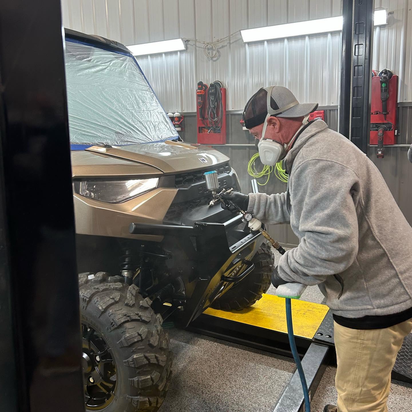 Undercoating an ATV